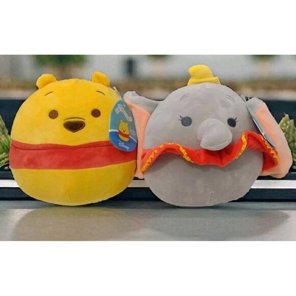 Disney Squishmallows Dumbo Winnie Pooh Stuffed Plush Figures Animals Kidcore 9" - Picture 1 of 9